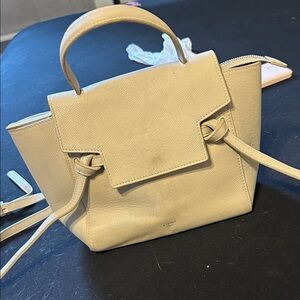 Celine Cream Satchel Bag
